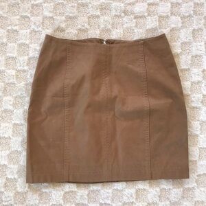 Free People Light Brown Mini Skirt